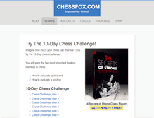 Tablet Screenshot of chessfox.com